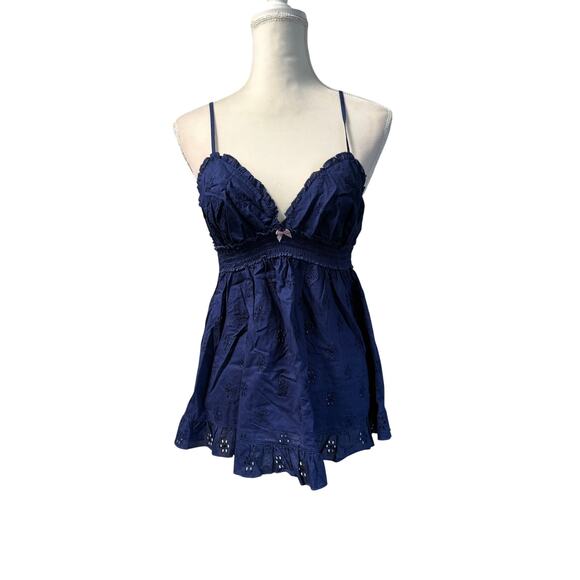 victoria secret Sunny Days Camisole blue sz L - Picture 4 of 10